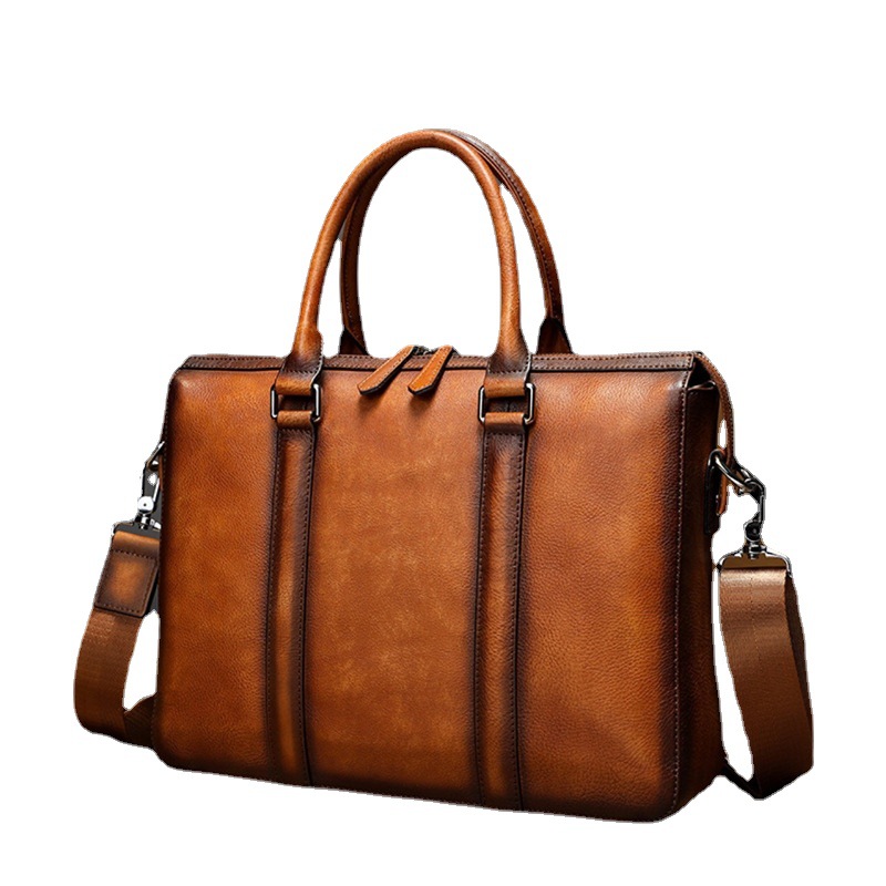 YETTIES Business Top Grain Lea - đánh giá và giá Leather Briefcase