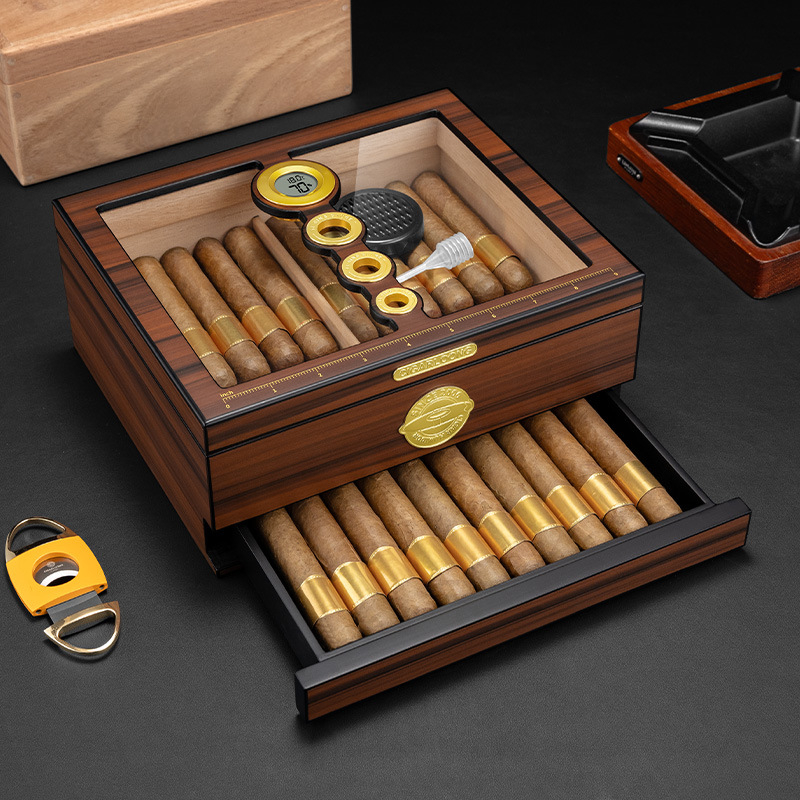 Luxury Wooden Cigar Humidor Bo - đánh giá và giá Luxury Gift Set