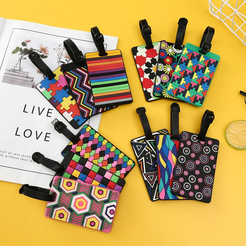 1PCS Geometric Luggage Tags Su - đánh giá và giá Travel Luggage Set