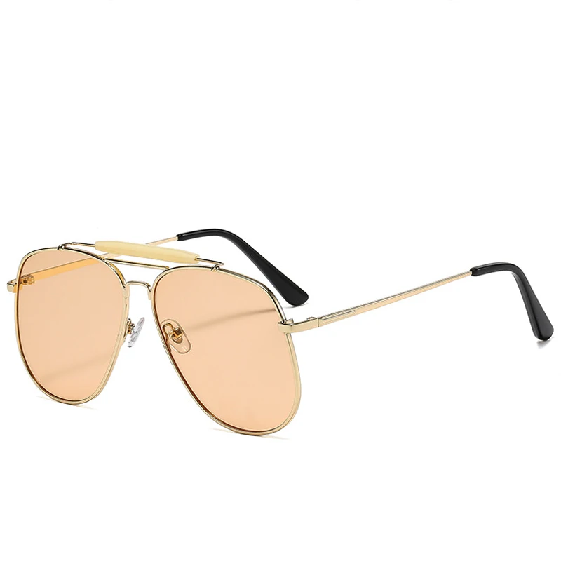 Retro Metal Double Bridge Pilo - đánh giá và giá Sunglasses Uv400