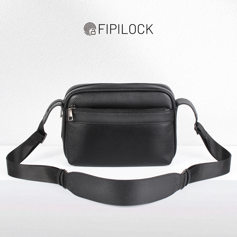 Anti-theft Fingerprint Lock Ba - đánh giá và giá Leather Wallet Men
