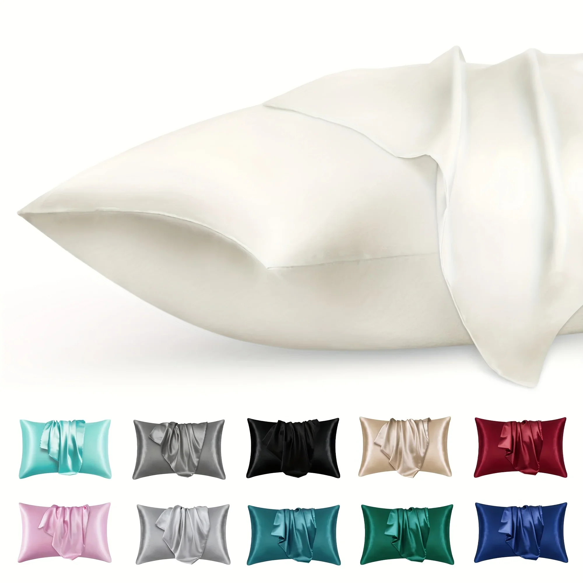 2pcs Luxury Satin Envelope Pil - đánh giá và giá Silk Pillowcase