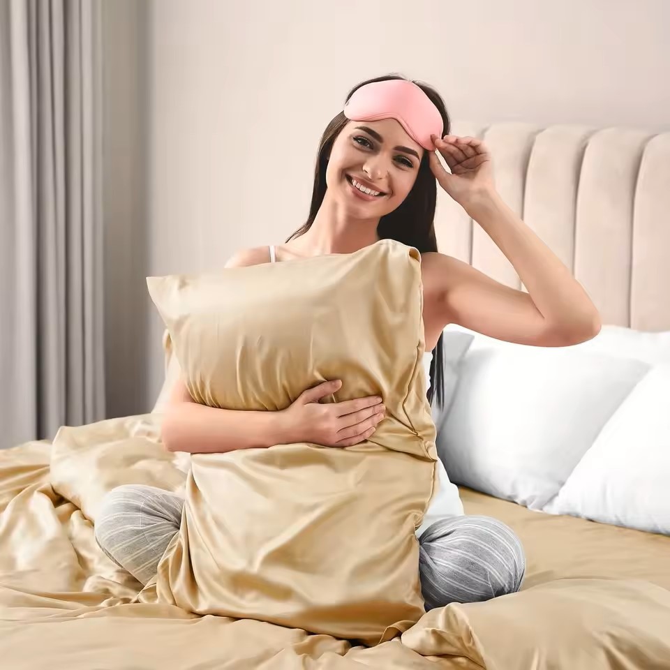 1PC Satin Pillowcase for Hair  - đánh giá và giá Silk Pillowcase
