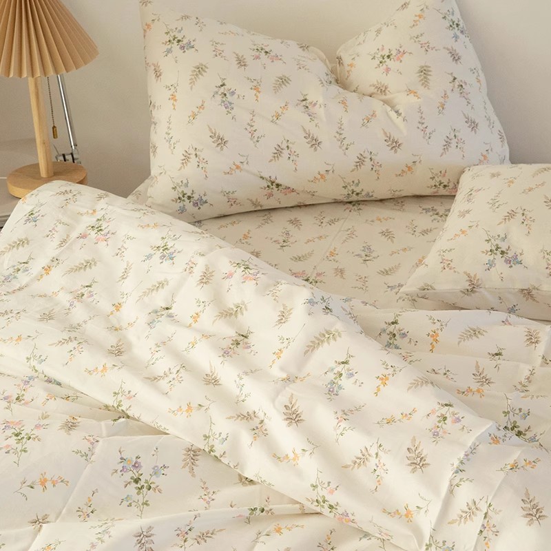 INS Fresh Pastoral Floral Bedd - đánh giá và giá Silk Pillowcase