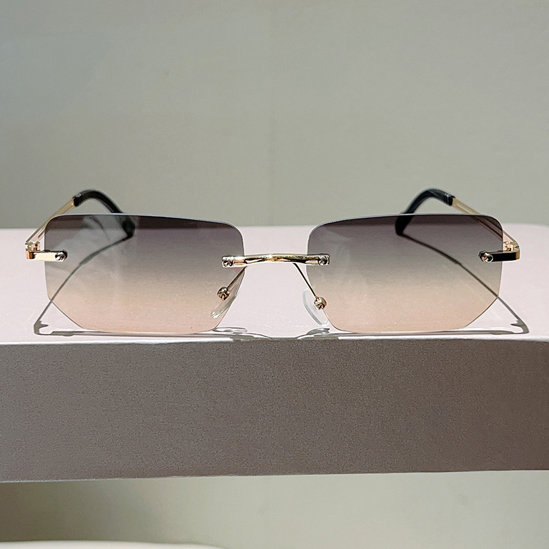 Fashion Rimless Rectangle Sung - đánh giá và giá Sunglasses Uv400